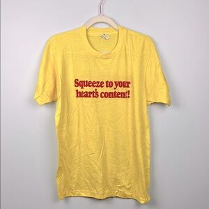 Fleischmann’s squeeze margarine large vintage yellow tshirt